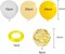 12 inches Yellow White Gold Confetti Balloons 60 Pack Pastel Yellow White Party Balloon for Sunflower Honeybee Theme Birthday Baby Shower Party Supplies